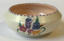 Load image into Gallery viewer, Hand Painted Poole Pottery small dish - pink interior - Traditional flowers pattern
