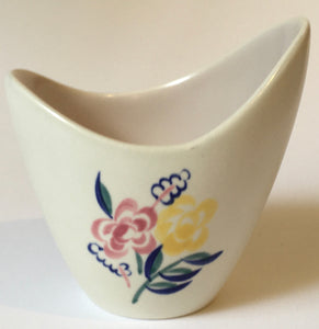 Poole Pottery Free form shape Hand Painted Traditional Pattern vase Flowers