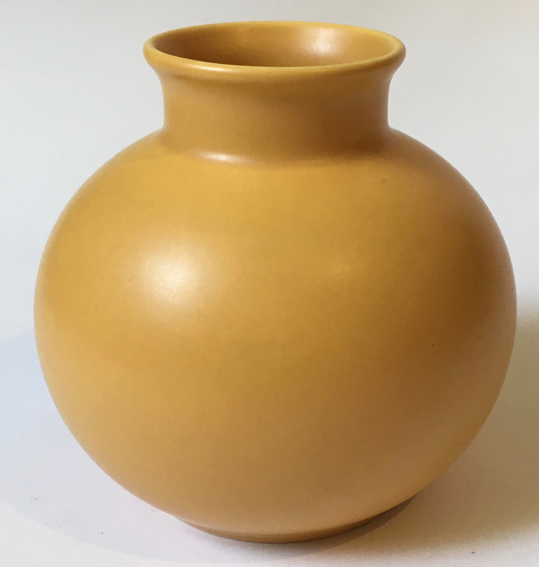 Poole Pottery Minimalist orange glaze vase Mid century modern aesthetic #2