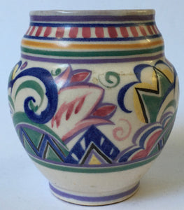 Poole Pottery CARTER,STABLER & ADAMS Vase Shape 317 Full Pattern BY Hand Painted