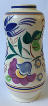 Load image into Gallery viewer, Hand Painted Poole Pottery shape 699 vase Traditional Flowers &amp; Birds Pattern
