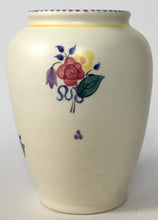 Load image into Gallery viewer, Poole Pottery shape 198 vase Traditional Flowers Pattern Hand Painted / Decorated
