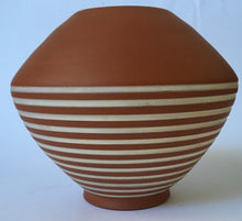 Load image into Gallery viewer, Eckhardt &amp; Engler Höhr Grenzhausen West Germany 76/15  Handarbeit Vase, Handmade terracotta German pottery
