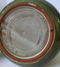 Load image into Gallery viewer, Globe Pottery (South African) Squat Vase 10.5 cm - Green &amp; Blue glaze - Linn Ware Style
