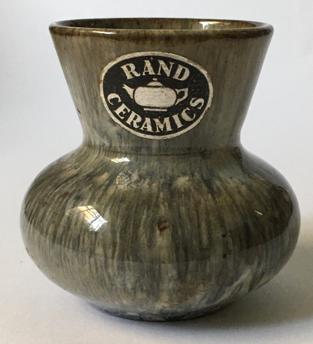 Rand Ceramics (South African) Pottery vase (Factory closed 1955) Impressed number 3426 #2