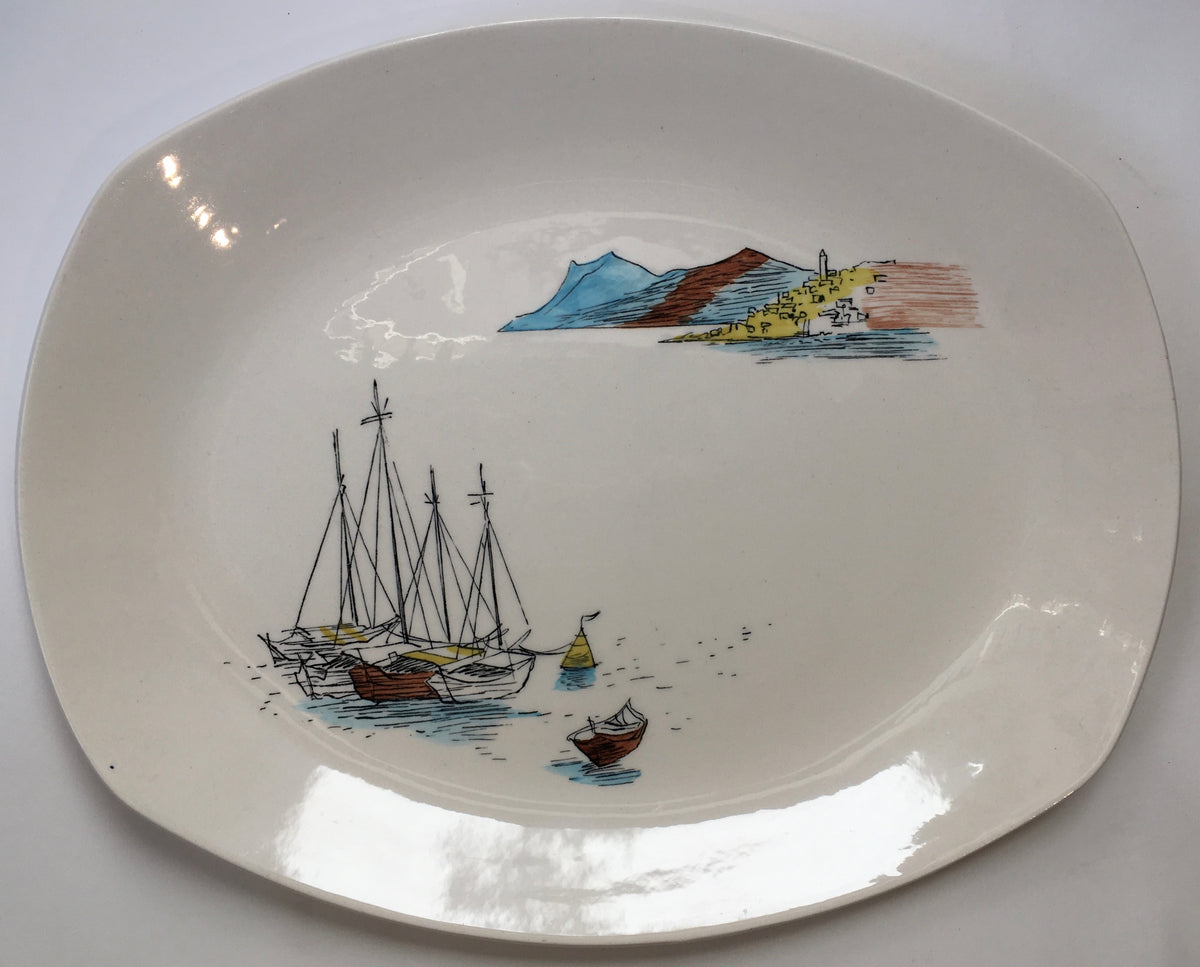 Midwinter Stylecraft CANNES serving plate by Sir Hugh Casson Fashion Shape  c.1960s