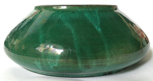 Globe Pottery (South African) Large bowl - green Glaze - Linn Ware Style