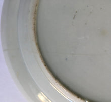 Load image into Gallery viewer, Chinese Porcelain Famille Rose " Rose Mandarin " Figures Shells flowers Hand painted / decorated  plate 19th century Chinese Antique - Hairline