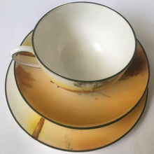 Load image into Gallery viewer, Royal Doulton E 3804 Coaching scenes Trio Yellow & Red Door Bone China 1920s- Rare series ware