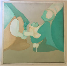 Load image into Gallery viewer, Jaco KEMP-BEZUIDENHOUD (1941) oil on canvas painting (South African) Title AGGERARE