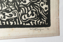Load image into Gallery viewer, Hans Bilgeri Woodblock Print 2/25 Crucifiction 1970 South African Artist (b.1942)