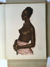 Load image into Gallery viewer, ALEXANDRE IACOVLEFF 1er mai 1927 "Dessins et peintures d'Afrique, exécutés au cours de l'Expédition" Complete Portfolio of 50 Prints artist