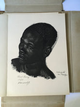 Load image into Gallery viewer, ALEXANDRE IACOVLEFF 1er mai 1927 "Dessins et peintures d'Afrique, exécutés au cours de l'Expédition" Complete Portfolio of 50 Prints artist
