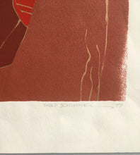 Load image into Gallery viewer, FRED SCHIMMEL (1928-2009) Abstract Landscape "THE GOLDEN FEILDS" 23/75 C.1977 - Original Signed Print (South African Artist)