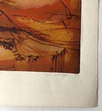Load image into Gallery viewer, FRED SCHIMMEL (1928-2009) Abstract Landscape "ROCKY MOUNTAIN" 48/75 C.1977 - Original Signed Print (South African Artist)