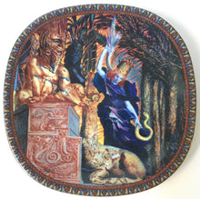 Load image into Gallery viewer, LILIEN AUSTRIA c.1994 Limited edition plate ERNST FUCHS - IM ZEICHEN DES MOSES