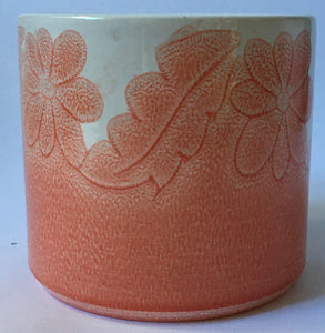 Poole Pottery shape 497 vase Pink flowers signed ABZ D