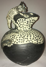 Load image into Gallery viewer, Rorkes Drift Pottery &quot;Monkey riding a Crocodile&quot;  E Damann 2008 (South African) ELC arts and Crafts center
