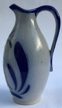 Load image into Gallery viewer, Wim MUHLENDYCK (1905-1986) Westerwald art pottery Blue Saltglaze Stoneware Sgraffito deer jug 1950s Made in Germany Höhr-Grenzhausen
