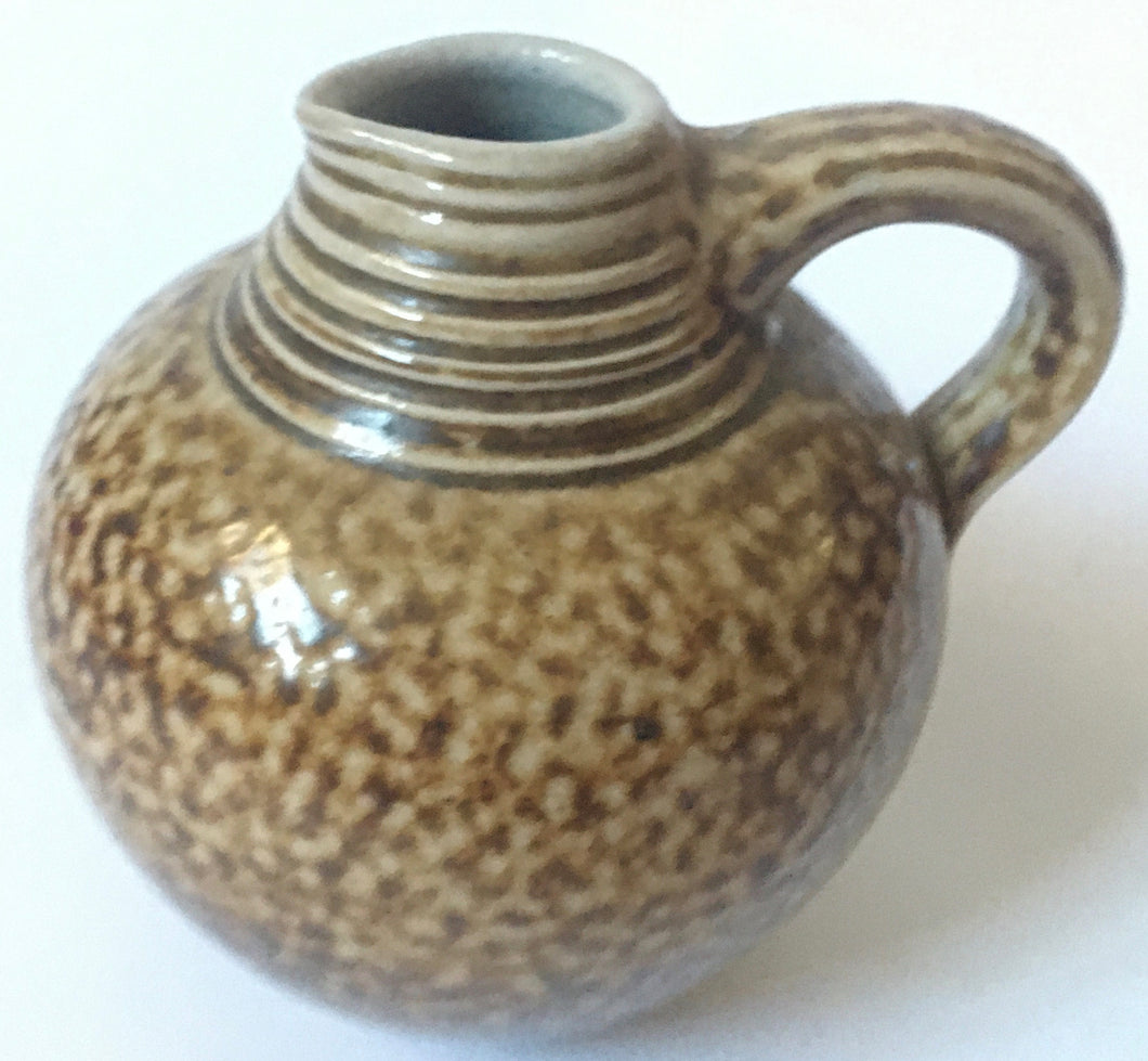 Wim MUHLENDYCK (1905-1986) Westerwald art pottery Saltglaze Stoneware small jug 1950s Hand Made in Germany Höhr-Grenzhausen