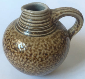 Wim MUHLENDYCK (1905-1986) Westerwald art pottery Saltglaze Stoneware small jug 1950s Hand Made in Germany Höhr-Grenzhausen