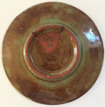Load image into Gallery viewer, Dykor S.A.  Pottery (South African) Ceramic plate - stylised African portrait -  Studio Art Pottery
