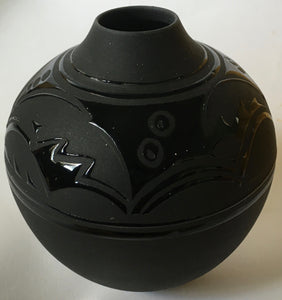 Angelique Kirk ceramic vase - hand made studio art pottery early 1990s - Minimalist aesthetic - smaller vase