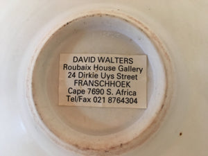 David Walters  (South African) Large Hand thrown Ceramic bowl Studio Art Pottery