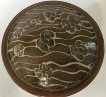 Load image into Gallery viewer, Stunning Studio Pottery covered bowl - Flowers -(South African) Stoneware - Hand Thrown Studio pottery - Art pottery reduction fired, Bosch? Hyme?
