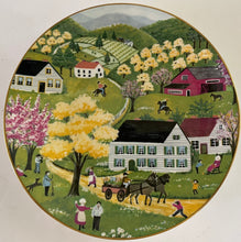 Load image into Gallery viewer, Crown Staffordshire POTTERY &quot;THE FOUR SEASONS&quot;  Summer wall plate
