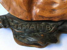 Load image into Gallery viewer, RARE John Maltby Driftwood wooden &quot;shell&quot; abstract sculpture Signed J. Maltby
