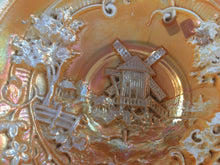 Load image into Gallery viewer, Imperial Carnival Glass bowl - Windmill Marigold - moulded art glass c.1900
