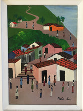 Load image into Gallery viewer, Naive Artist MARIA LIA 1975 rio - oil on board painting Signed and dated 1975
