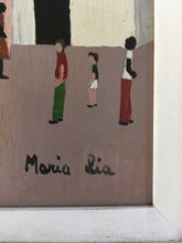 Load image into Gallery viewer, Naive Artist MARIA LIA 1975 rio - oil on board painting Signed and dated 1975
