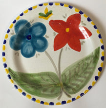 Load image into Gallery viewer, Desimone Italy, 21cm plate  Hand Painted Flowers - Ceramiche De Simone
