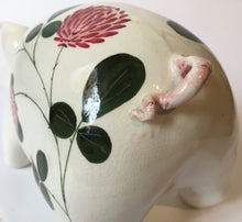 Load image into Gallery viewer, Plichta Pig Figure / Wemyss painted floral decoration
