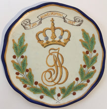 Load image into Gallery viewer, Gouda Regina Holland Commemorative wall plate 7th Jan 1937 HUWELYKSFEEST

