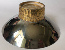Load image into Gallery viewer, Viners Stuart Devlin stainless steel bowl with guilded base
