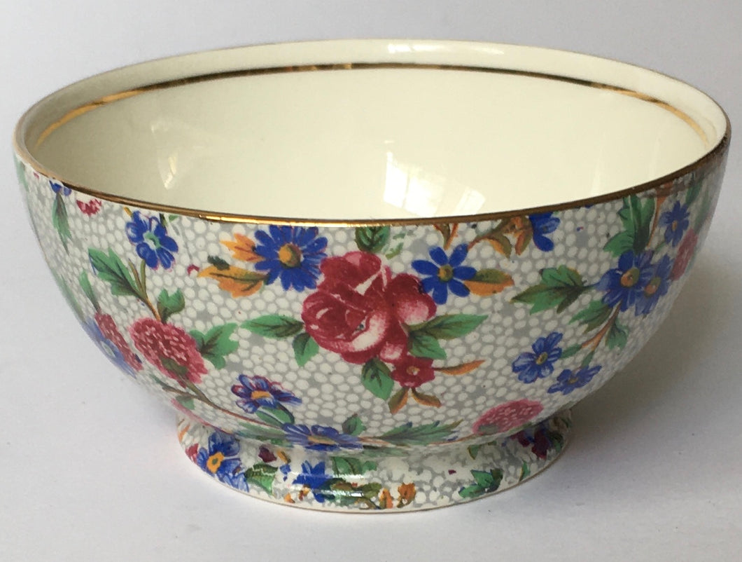 Royal Winton 'Old Cottage Chintz' sugar bowl made in england