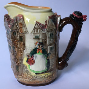 Royal Doulton Dickens Relief jug Sairey Gamp D 6395 from Martin Chuzzlewit