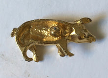 Load image into Gallery viewer, Piggy Pin gold plated CAMCO pig

