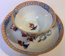 Load image into Gallery viewer, Spode &#39;Doll House&#39; Pattern 488 Teabowl &amp; Saucer early 19th century porcelain Hand Painted
