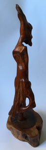 RARE John Maltby Driftwood wooden figure sculpture Signed J. Maltby