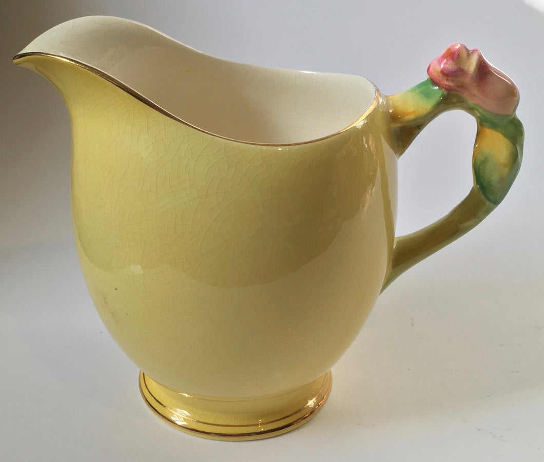 Royal Winton Yellow Rosebud jug made in England Grimwades Staffordshire pottery Rose Bud
