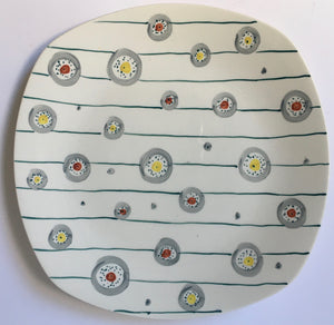 Midwinter Stylecraft FESTIVAL plate mid century modern 1955 design Hand Painted