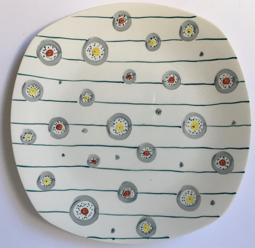 Midwinter Stylecraft FESTIVAL plate mid century modern 1955 design Hand Painted