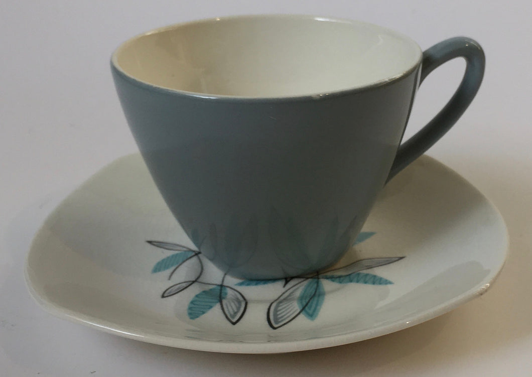 Midwinter 'cassandra'  Modern Fashion shape Coffee cup & saucer Staffordshire England 1959