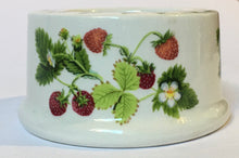 Load image into Gallery viewer, Portmeirion Pottery Summer Strawberries Dishwasher proof inglaze Decoration Small Candle Stand
