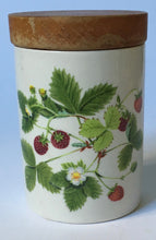 Load image into Gallery viewer, Portmeirion Pottery Summer Strawberries Dishwasher proof inglaze Decoration Mini Canisters
