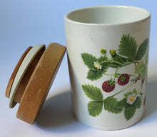 Load image into Gallery viewer, Portmeirion Pottery Summer Strawberries Dishwasher proof inglaze Decoration Mini Canisters
